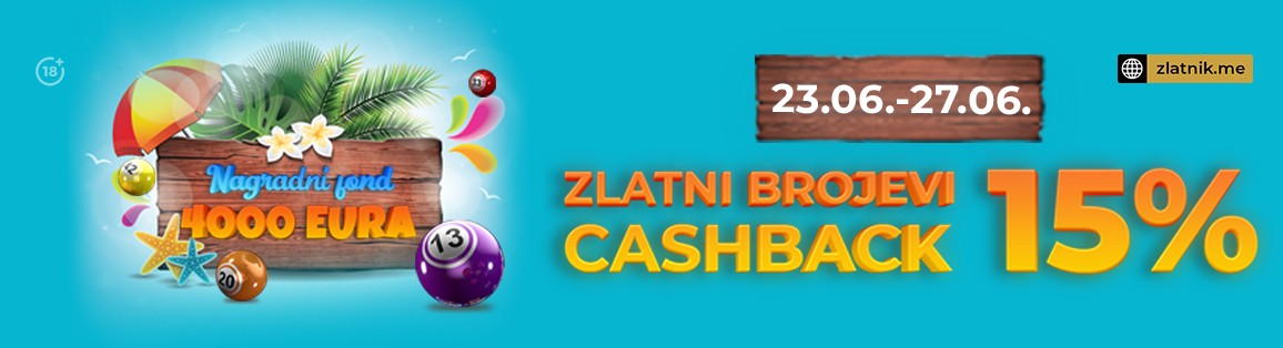zlatni brojevi cashback